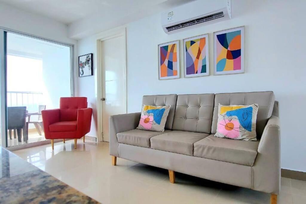 Hermoso Apartamento Vista Al Mar. Edf Palmetto 1 . Cartagena 외부 사진